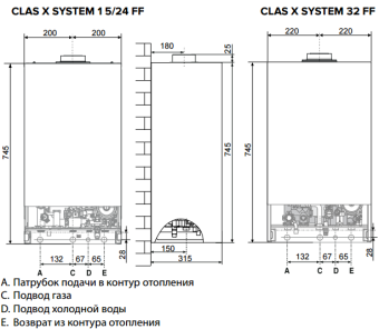 Газовый котел Ariston CLAS XC SYSTEM 28 FF медь