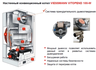 Газовый котел Viessmann Vitopend 100 A1JB 12/24 turbo в Бресте
