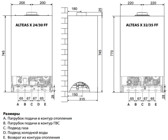 Газовый котел Ariston ALTEAS X 30 CF в Бресте